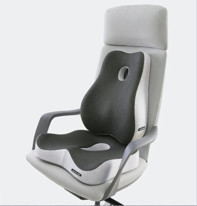 Seat Cushion And Back Support  For Lumbar Relief