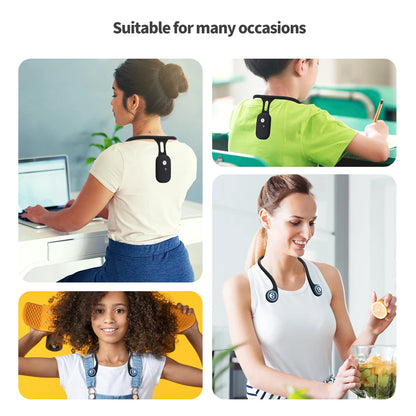 Child and woman using Smart Posture Corrector